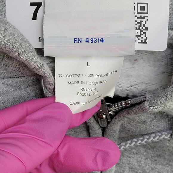 Vintage St-Norbert College Zip Hoodie Large 24x25 Champion - Picture 8 of 16